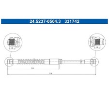 2x Bremsschlauch vorne für VW EOS 1F7 Golf 5 1K1 6 5K1 AJ5 Scirocco 137 | 24520