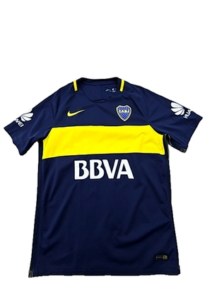 Boca Juniors Nike シャツ ネイビー/イエロー Nike Boca Juniors Soccer Jersey L Navy/Yellow Dri-Fit Striped | eBay