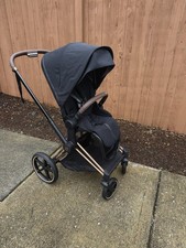 Cybex ePriam Stroller Black and Rose Gold Used Great Condition