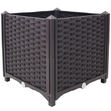 Raised Garden Bed Plastic Planter Boxes Self Watering Planter Box Raised Bed