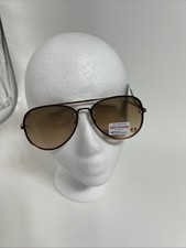 True Religion Gold Sunglasses Aviator - horseshoe logo on front