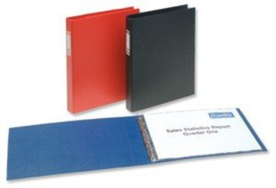 Bantex Ring Binder PVC 4 O-Ring Size 30mm A3 Landscape Blue Ref 126801