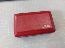 Damaged - Case / Box Only - Vintage Gillette  Safety Razor - Red