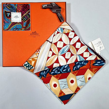 RARE HERMES Silk Scarf "Trophees de Venise Detail" Carre 90 by Julia Abadie