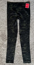 SPANX Look at Me Now Seamless Leggings High rise Camo Green Sz Medium NWT