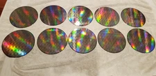 10 PC Lot 200mm 8" Semiconductor Silicon Wafers Same IC Chip Lithographic Litho