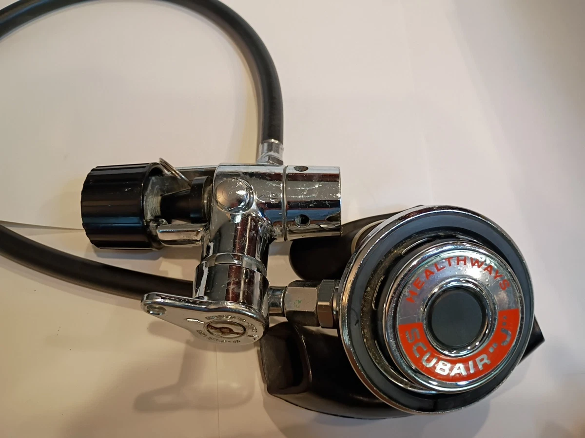 Détendeur De Plongée Vintage HEALTHWAYS SCUBA STAR TD - Chrome Avec Manomètre - Occasion