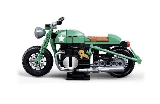 SLUBAN - B1133 - BMW R75 WW2 Motorcycle - 1:12 Scale - 215 Pcs - Image 4 of 4