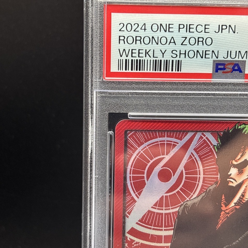 PSA 10 Roronoa Zoro OP01-001 L LECAFIG Weekly Jump Promo One