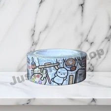 NEW TCMC The Coffee Monsterz Co An Artsy Desk 18mm Emoti Washi Tape Roll