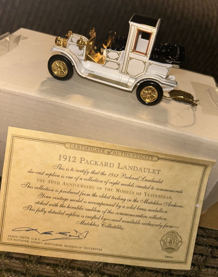 Matchbox Collectibles 1912 PACKARD LANDAULET 1:43 40th Anniversary - Image 2 of 4
