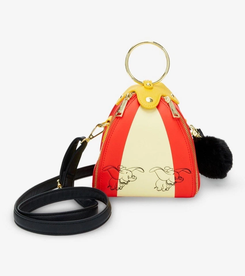 ¡NUEVO! ¡Bolso Bandolera Loungefly Disney Clásico Dumbo Circo Tienda Figura! Foto 3 de 4