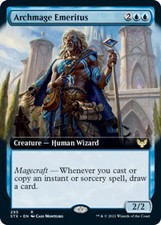 [1x] Archmage Emeritus - Extended Art Near Mint, English Strixhaven Extras MTG M
