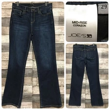 Joes Jeans Mid Rise Corazon Bootcut Jeans Women’s 29 Blue Dark Wash (Inseam 29)