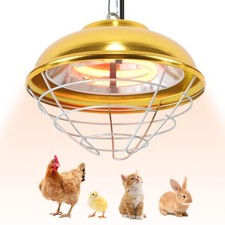 Hanging Chicken Coop Heater, 300W 2 Heating Levels Premium Waterproof Heaters...