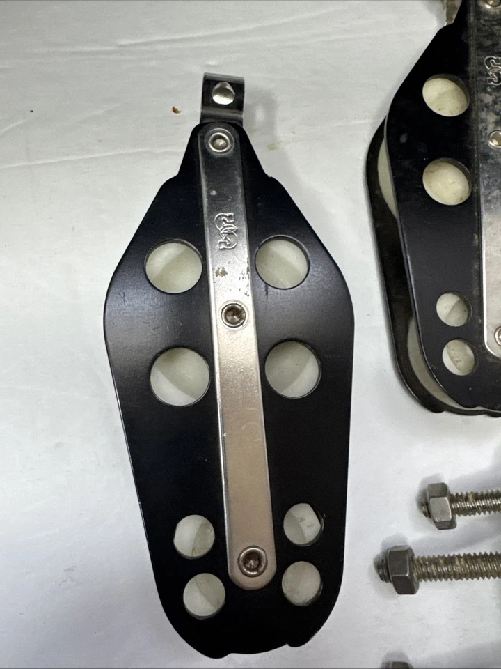 Lot Of (7) Fiddle Block, Schaefer Pulley Sailboat Rigging Gear Hinge - Image 2 of 4