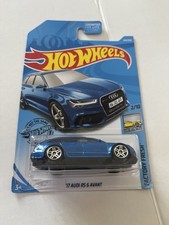 Sealed HOT WHEELS 214/250 ‘17 Audi RS 6 Avant Blue Toy Car Model