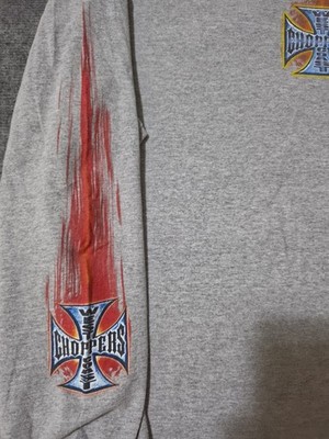 Vintage Y2K Jesse Who WEST COAST CHOPPERS Grey Long Sleeve Shirt