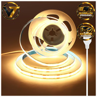 COB LED Streifen 2,5M Warmweiß 3000K 8Mm Breit CRI 92 USB Beleuchtung