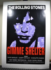 FRANK KOZIK - ROLLING STONES - GIMME SHELTER MOVIE POSTER - SILKSCREEN - S/N