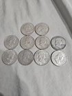 Lot of 10 90% Silver Franklin Half Dollars 1949 And 1950 US COINS