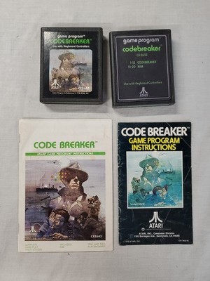 CodeBreaker Atari 2600 Cart And Manual Tested 