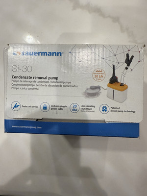 NEW SAUERMANN Si-30 Compact Mini Condensate Removal Pump SI30UL01UN23 5GPH 230V