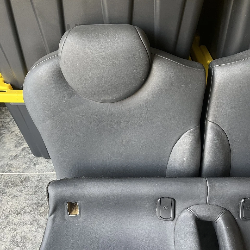 Mini Cooper 2002-2006 techo rígido solo conjunto de asiento trasero cuero negro OEM Foto 2 de 4