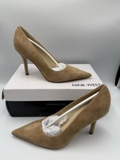 Woman's Dress Shoes Nine West Gemmha Pump Size 5.5M Taupe 240