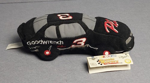 Nascar Beanie Racers Plush Dale Earnhardt Blue Black 7" Toy W/tags - Picture 2 of 11