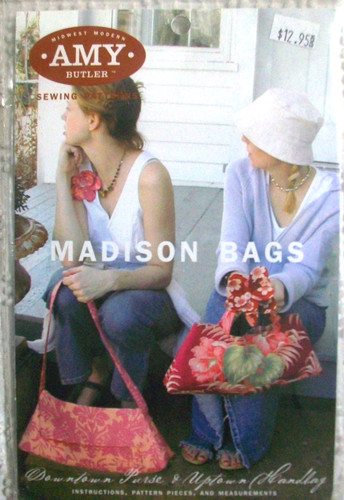 Amy Butler Vintage 2001 Sewing Pattern Madison Bags Purse Handbag
