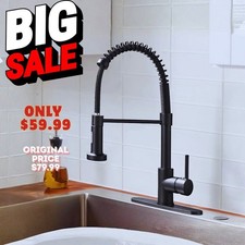 Kitchen Faucet with Pull Down Sprayer Single Handle Kitchen Sink Mixer Tap