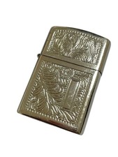 Zippo accendino stile veneziano tono argento condizioni non controllate vintage da collezione