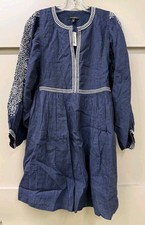 BANANA REPUBLIC Yara Embroidered Linen Mini Dress - M