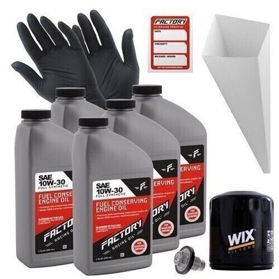 Factory Racing Parts 10W30 5qt Oil Change Kit For Dodge Ram 1500 2500 3500 94-03