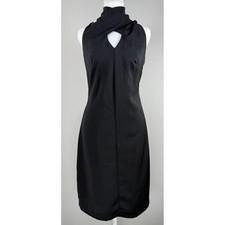 Fourteenth Place Sheath Dress Womens S Black LBD Chic Cocktail Dark Academia