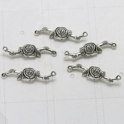 20 Pcs Rose Pendant Accessories Jewelry Making Pendants DIY Charms - Picture 6 of 12