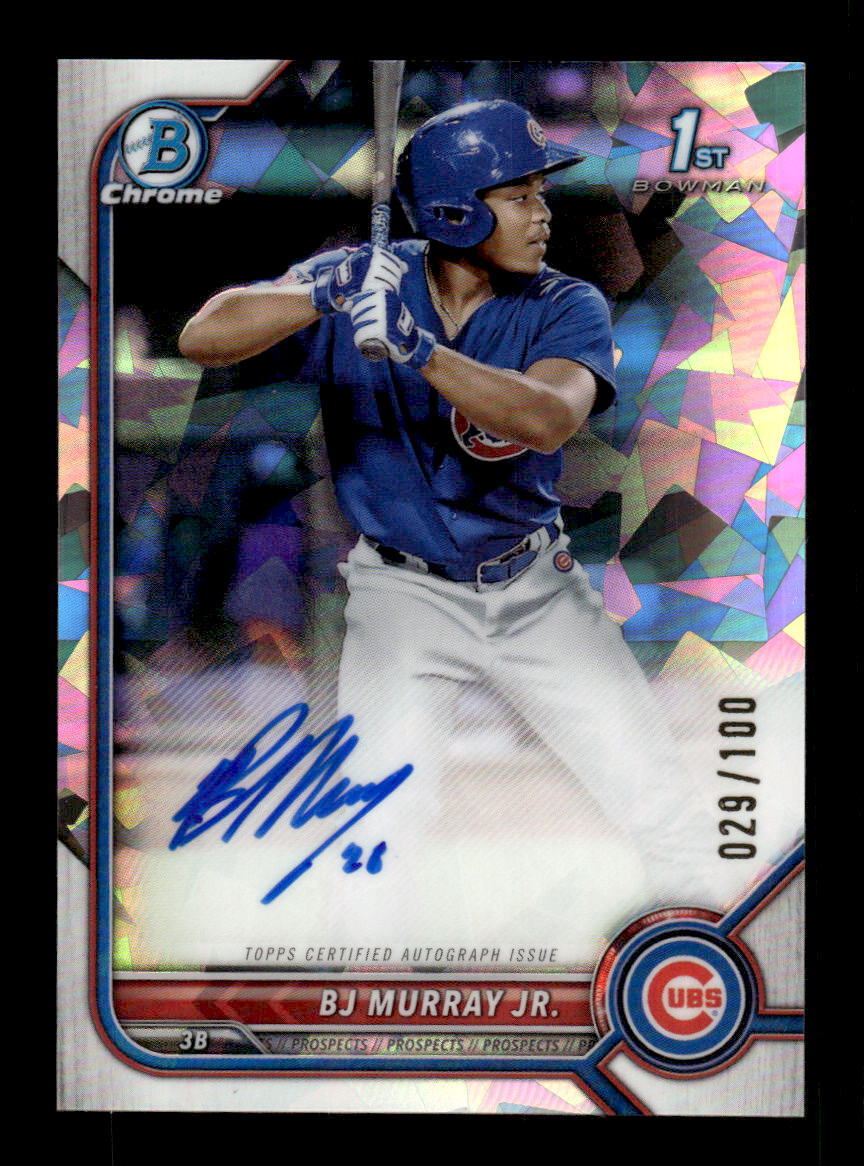 2022 Bowman Chrome #CPA-BM BJ Murray Jr. Prospect Auto Atomic Refractor #/100