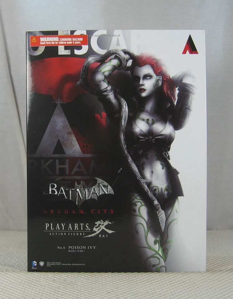 Poison Ivy Arkham City Square Enix Play Arts Kai Action Figure No. 6 NEW SEALED - Image 2 of 4