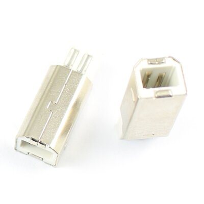 5Pcs USB 2.0 Type B 4 Pin Male Solder Plug Connector Socket For Printer Port