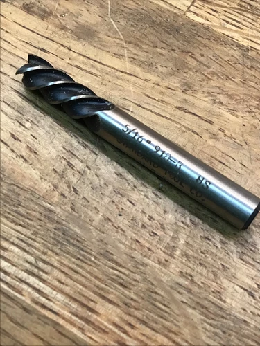 5/16 “ 4F HSS Single End Mill Left Hand ,Standard Tool Co.