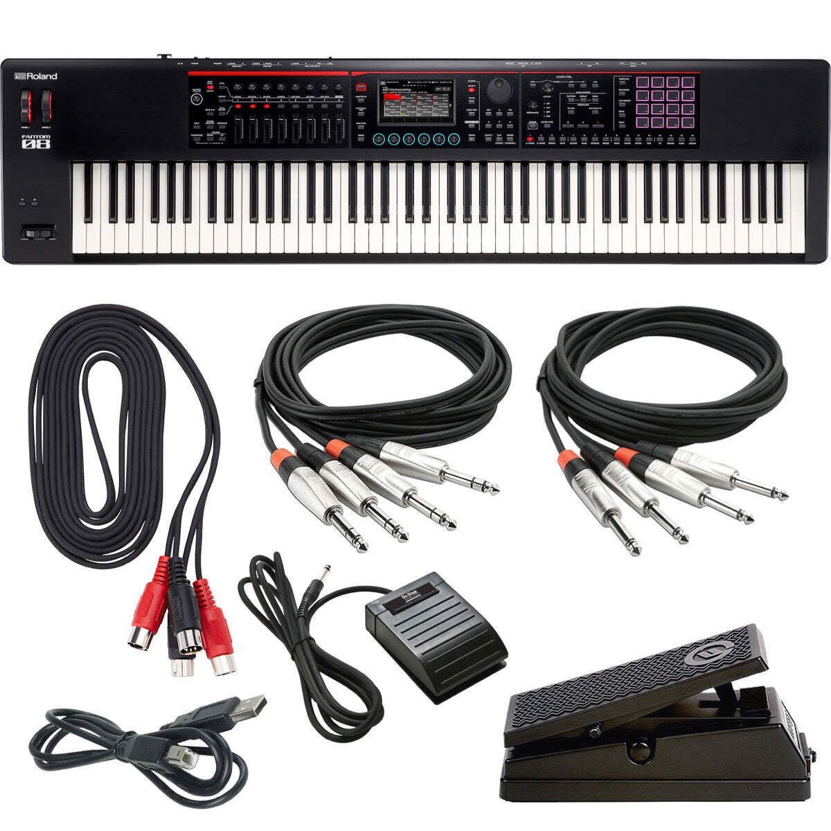 Roland FANTOM-08 88 Keys Keyboard Synthesizer - Black for Roland FANTOM-08 88 Keys Keyboard Synthesizer - Black for