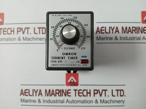 OMRON STP-N Subminy Timer 110VAC 0-210 Sec 50Hz 3A 220VAC 50/60HZ STP-44A88L G