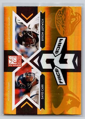 2005 Donruss Elite Face 2 Face /1000 David Carr Byron Leftwich #CB-2