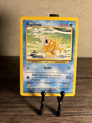Pokémon TCG Magikarp Base Set 35/102 Regular Unlimited Uncommon-Fast Ship-LP! - Picture 1 of 8