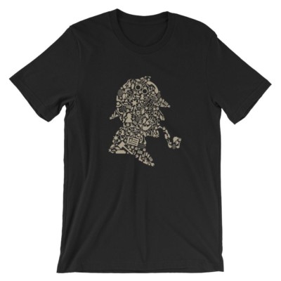 Sherlock Holmes T-Shirt. 100% Cotton Premium Tee NEW