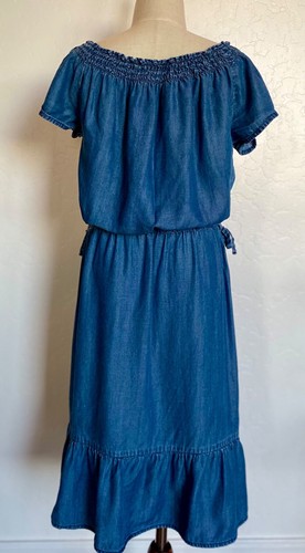CRAZY 8, YOUTH GIRLS CHAMBRAY DRESS, SIZE L(10-12) - Picture 3 of 4