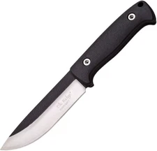 Elk Ridge Fixed Knife 5.25" Stainless Steel Drop Point Blade Black Nylon Handle