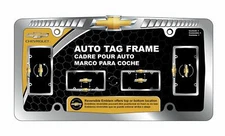 Chroma Graphics Chevrolet Bowtie Chrome Reversible Plate Frame