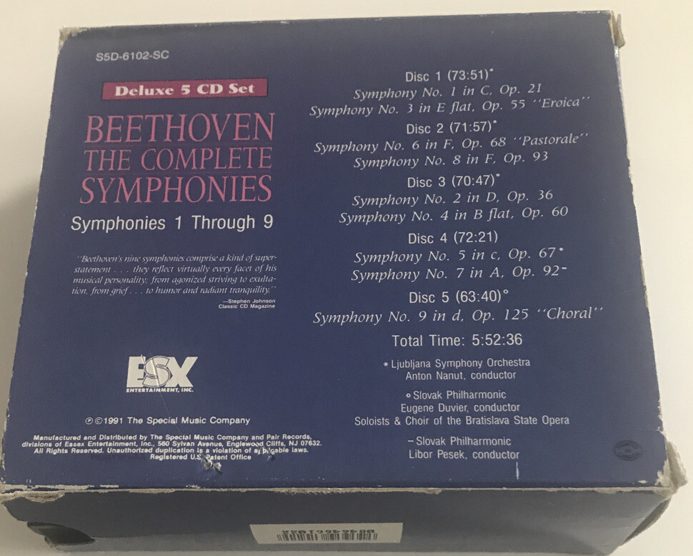 クラシック Beethoven: Complete Symphonies Ludwig van Beethoven, City of Birmingham Symphony Orchestra